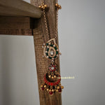 Pashmina Long polki necklace