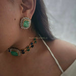 Jaini quartz and polki choker