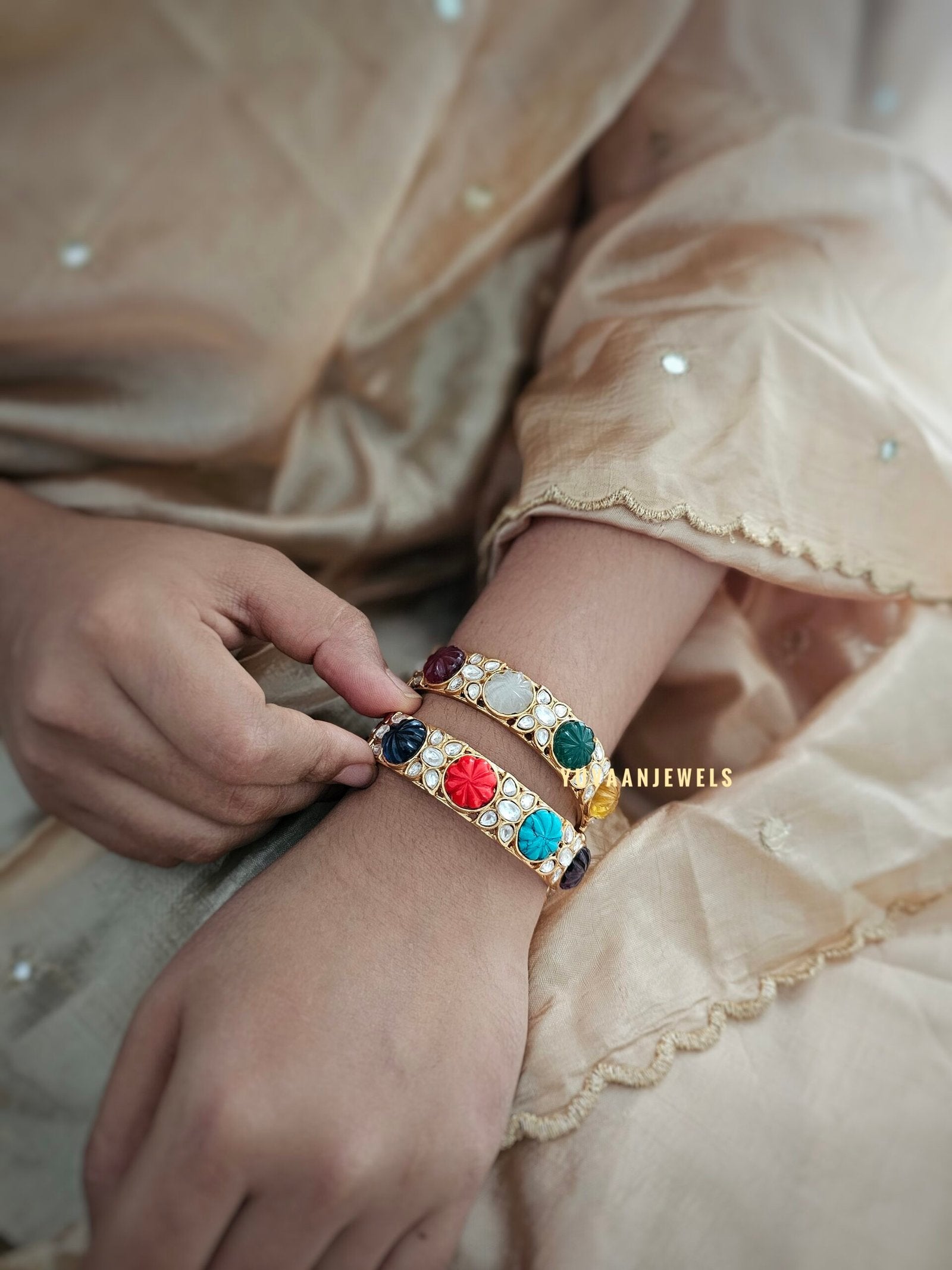 Kalki polki openable bangle