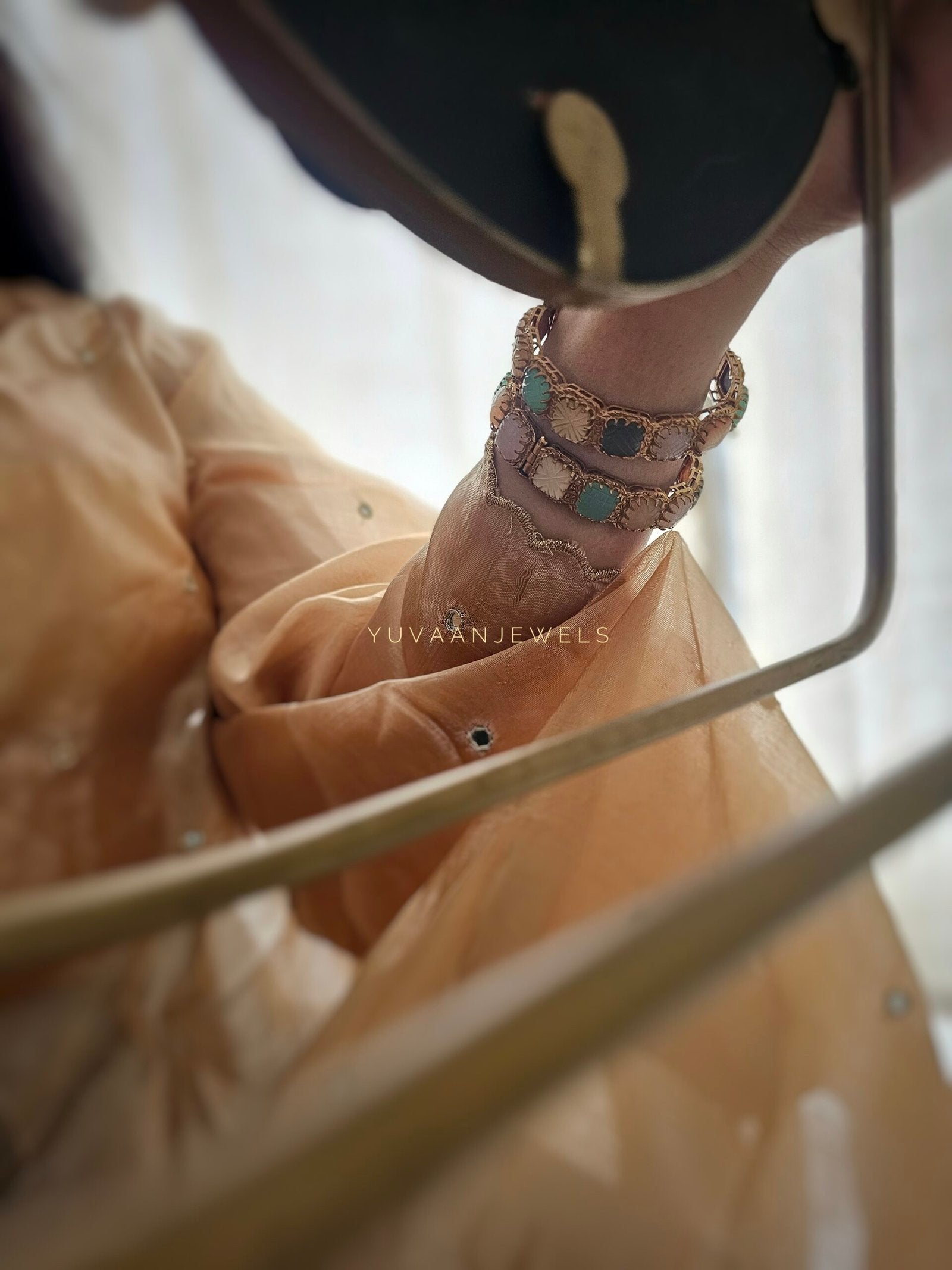 Zahira polki openable bangle