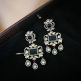 Palak Quartz stone & polki earings