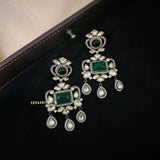 Palak Quartz stone & polki earings