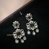 Palak Quartz stone & polki earings