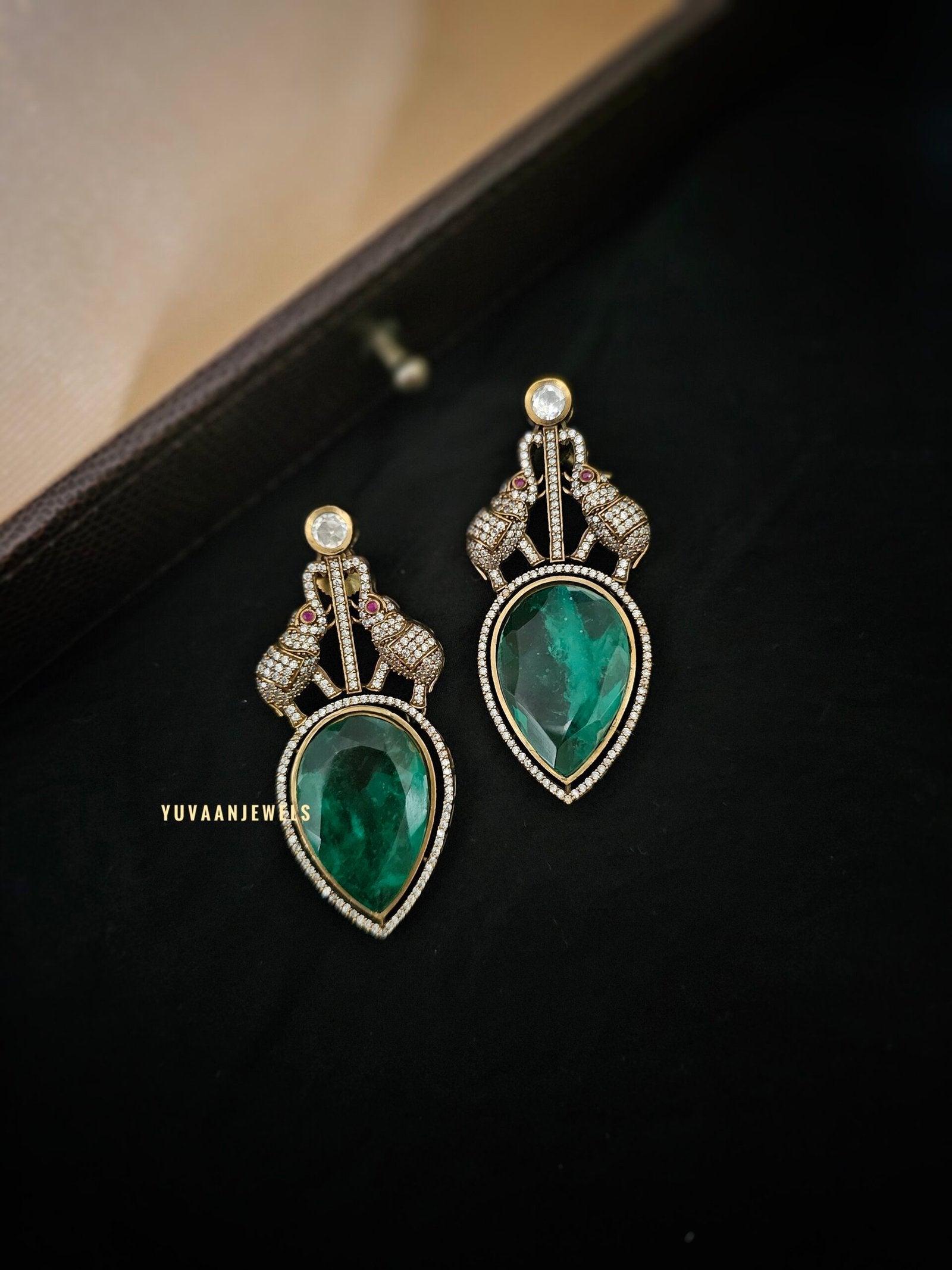 Orphic handcrafted Quartz earings