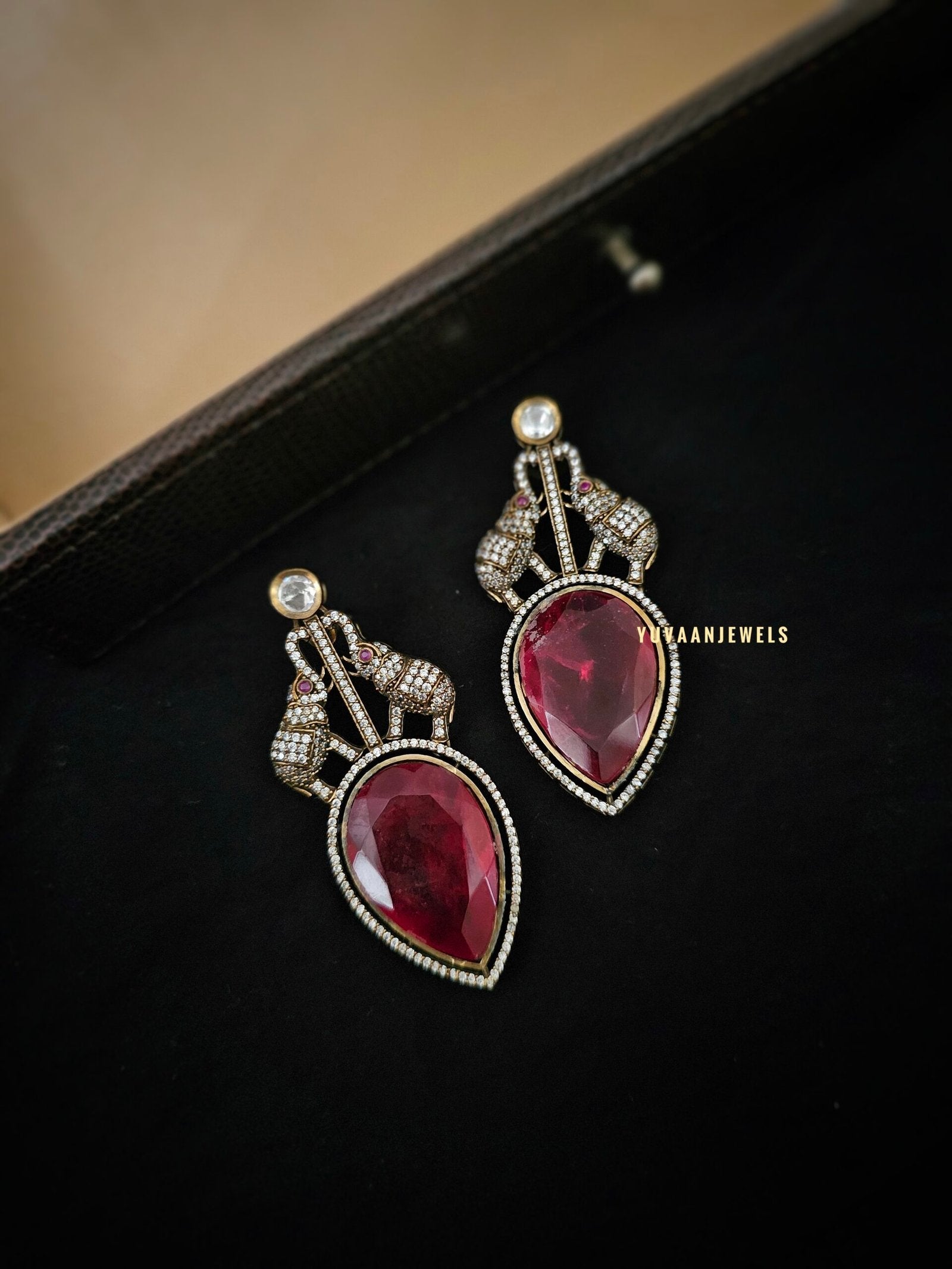 Orphic handcrafted Quartz earings