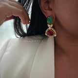 Naayad semi-precious stone earings
