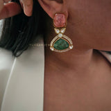 Naayad semi-precious stone earings