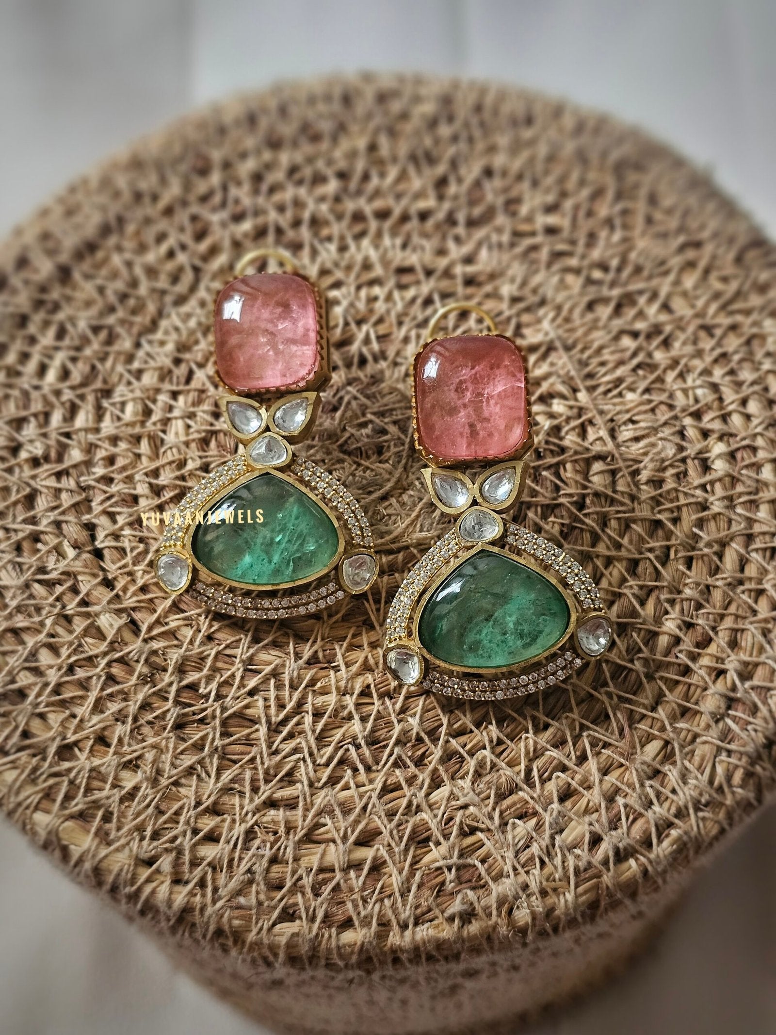 Naayad semi-precious stone earings
