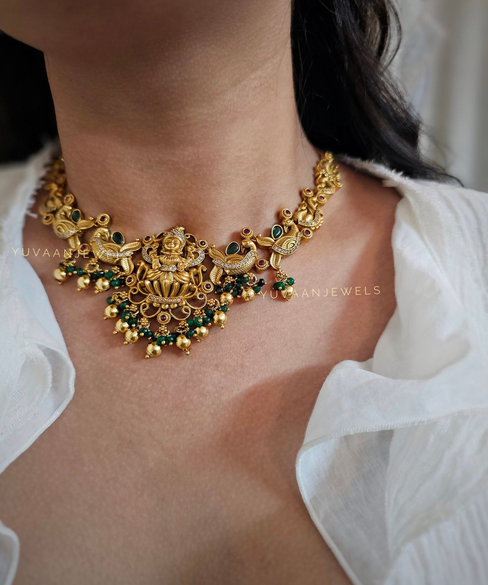 Vibha Handcrafted temple necklace