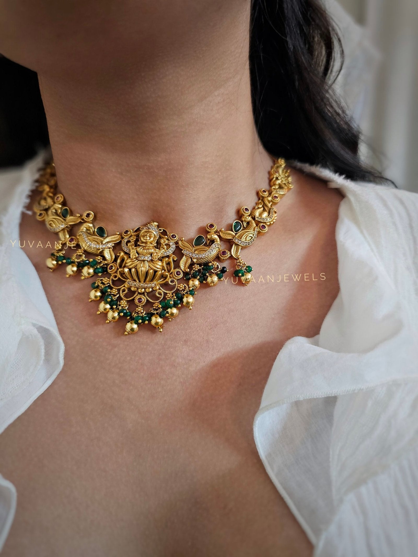 Vibha Handcrafted temple necklace