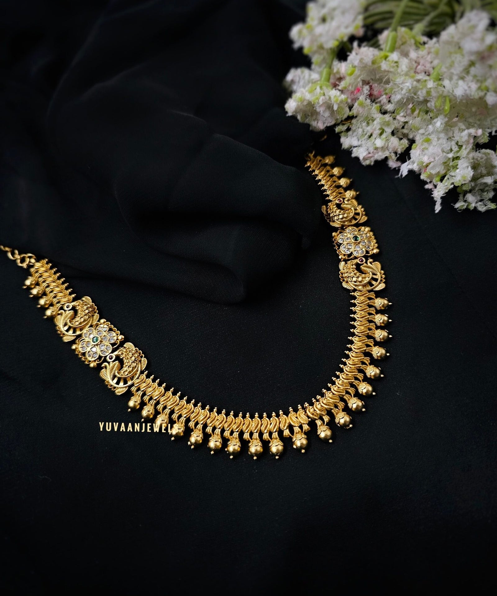 Prabha Handcrafted temple necklace