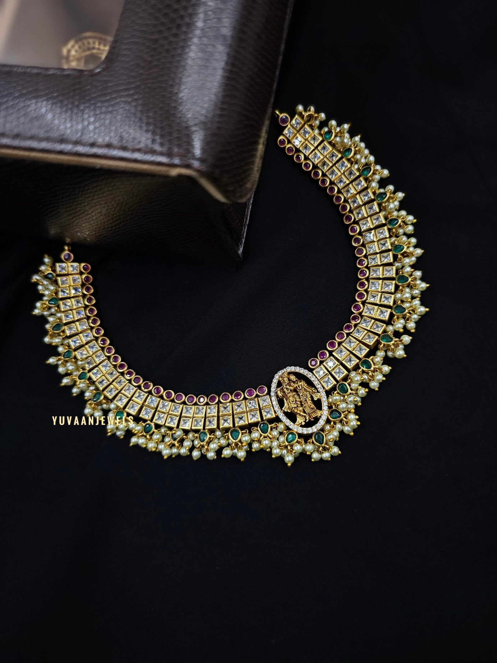 Bharghavi Handcrafted temple Necklace