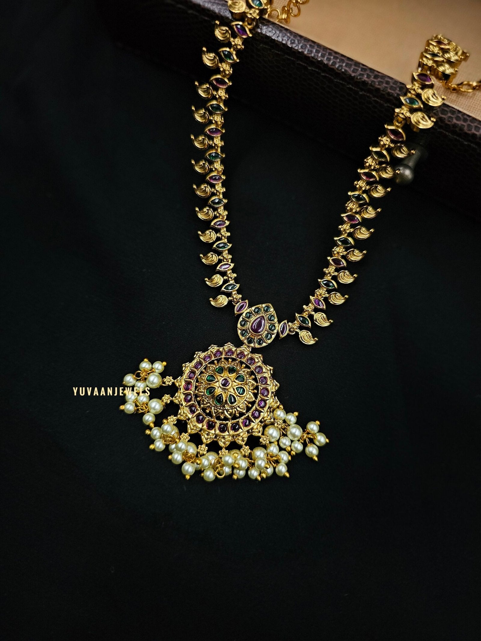 Amala Handcrafted temple necklace