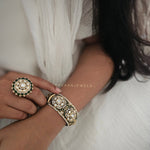 Vasu handcrafted polki ring