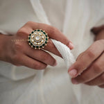 Vasu handcrafted polki ring
