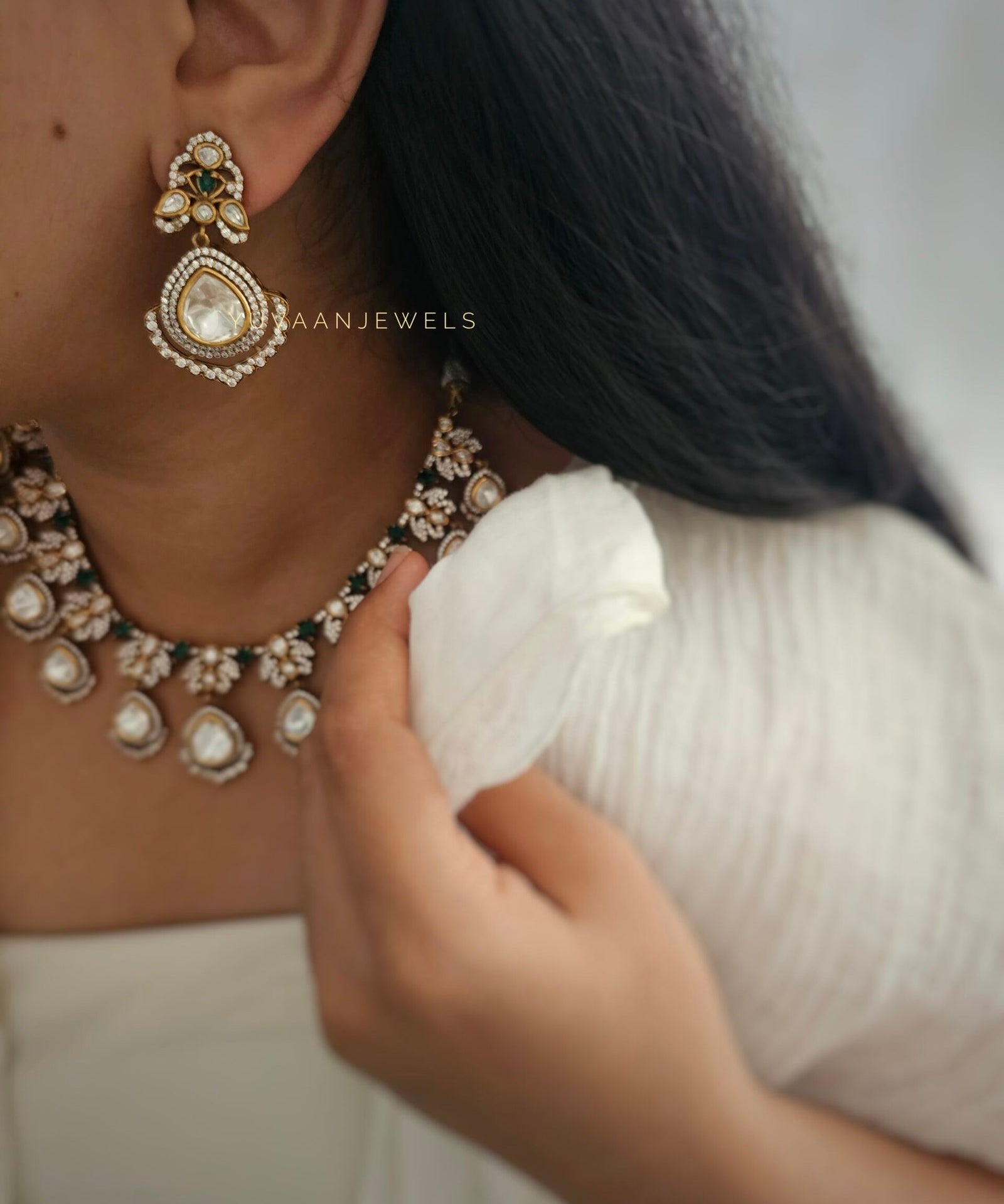 Vandana polki necklace