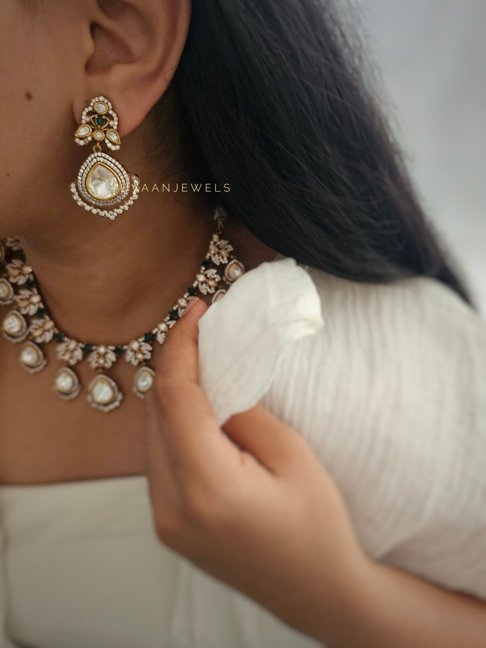 Vandana polki necklace