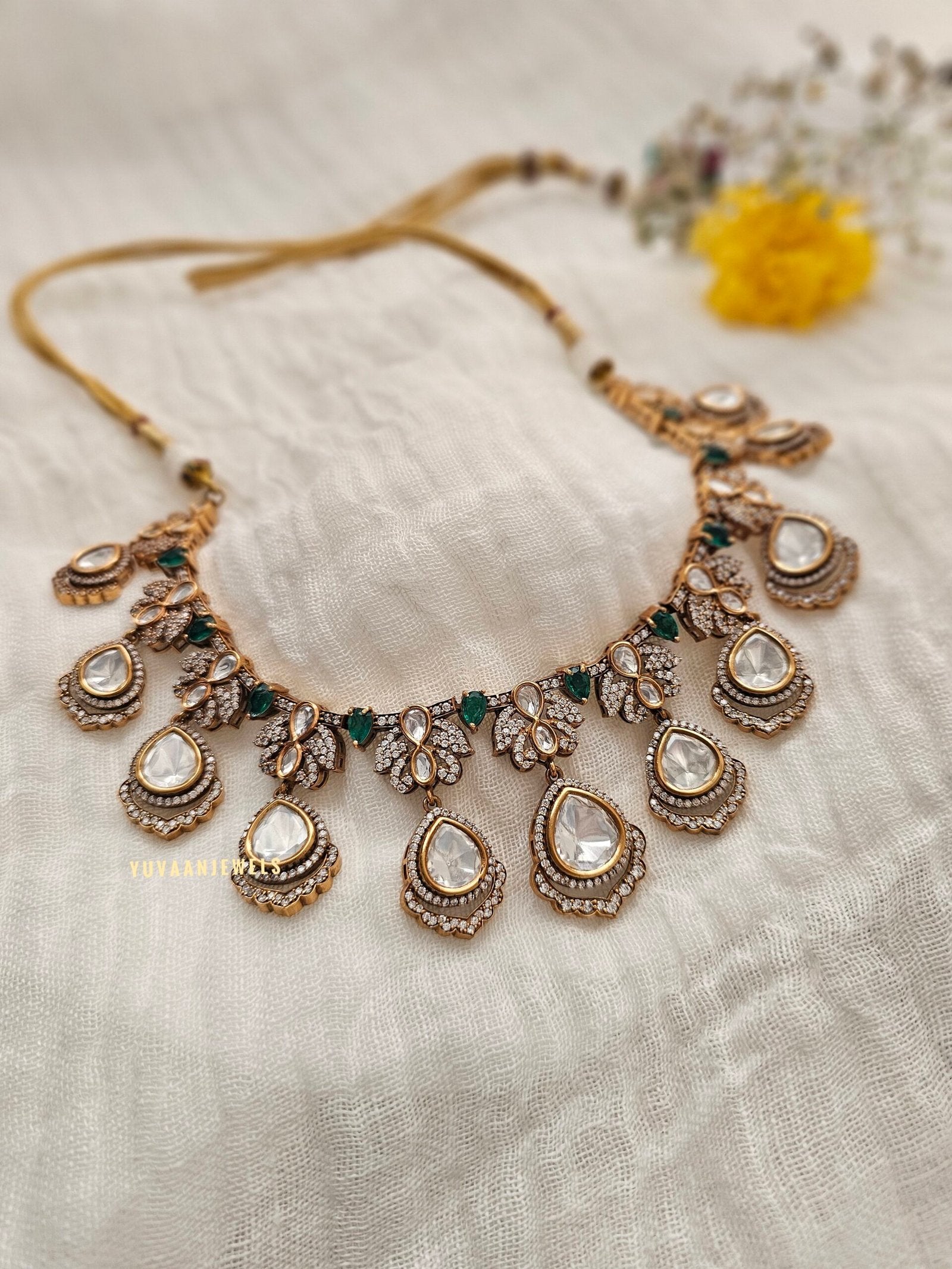 Vandana polki necklace