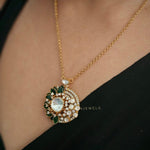 Botany Real Moissanite Polki necklace