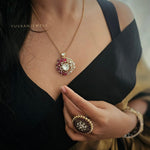Botany Real Moissanite Polki necklace