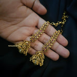 Niharika handcrafted gold jhumki