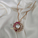 Botany Real Moissanite Polki necklace