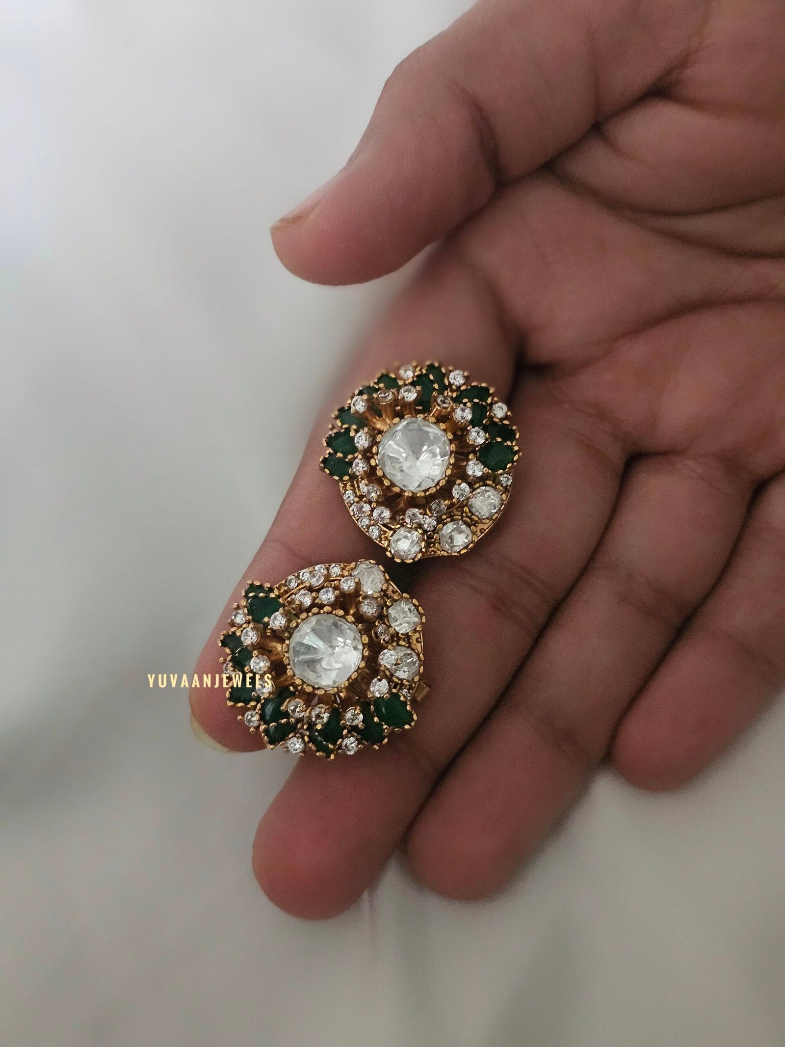 Botany Real Moissanite Polki necklace