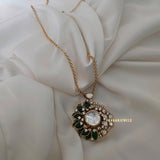 Botany Real Moissanite Polki necklace