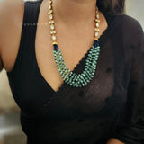Farah Long polki necklace