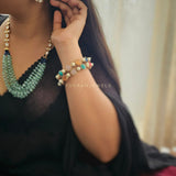 Farah Long polki necklace