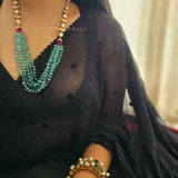 Farah Long polki necklace