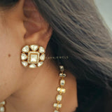 Farah Long polki necklace