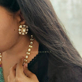 Farah Long polki necklace