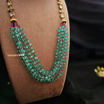 Farah Long polki necklace