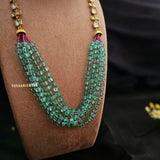 Farah Long polki necklace