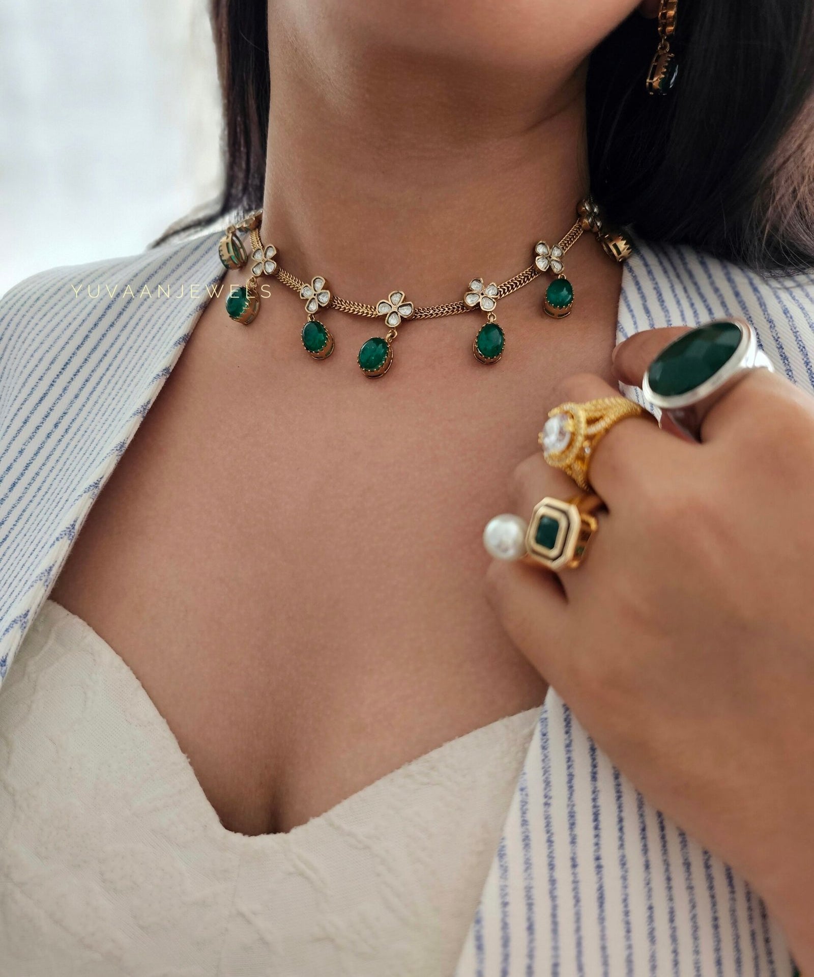 Shrushti Delicate Quartz Necklace