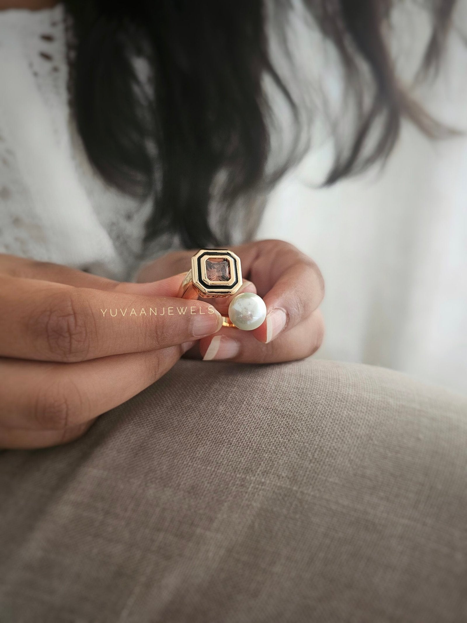 Divine pearl ring