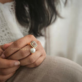 Divine pearl ring