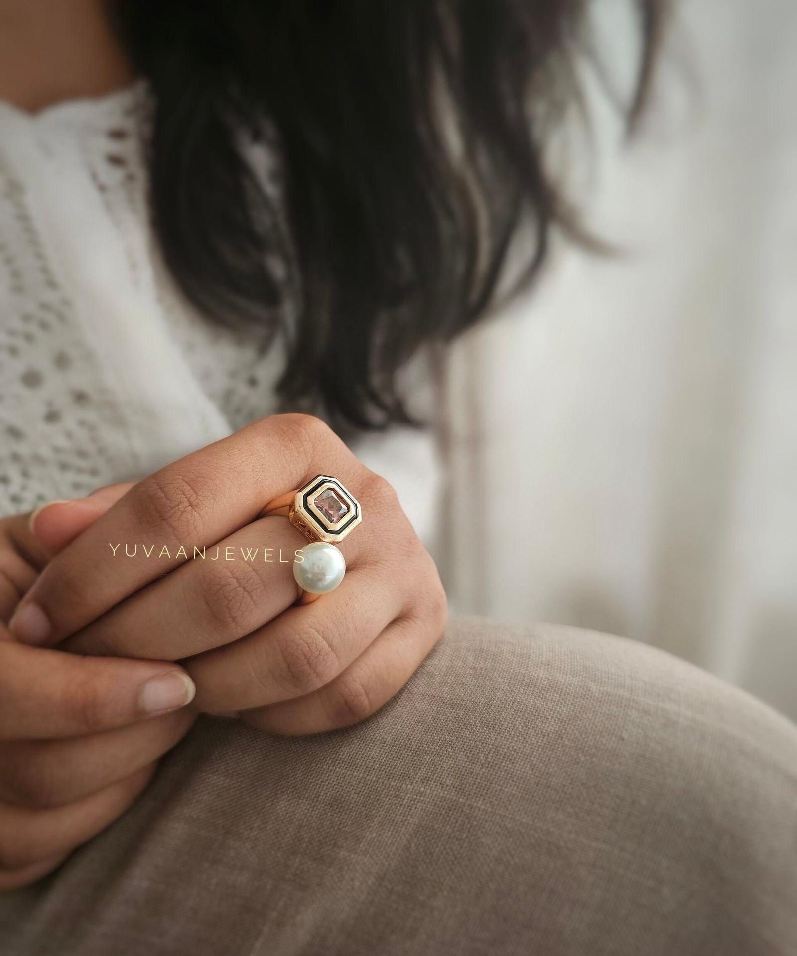 Divine pearl ring