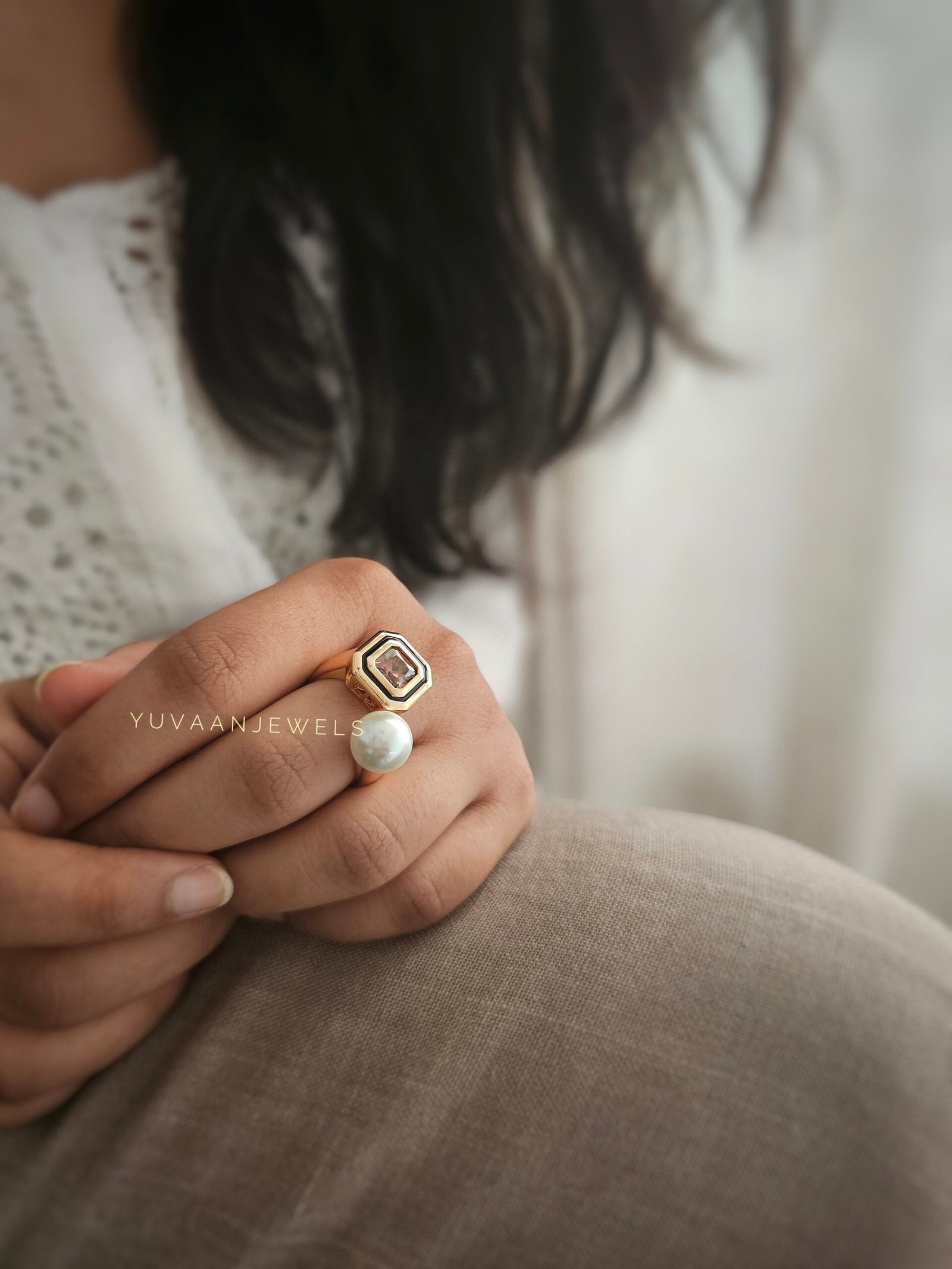 Divine pearl ring