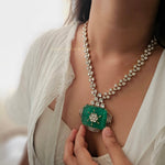 Shifa Quartz and Polki necklace