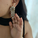 Tapsee Polki&Quartz Antique earings