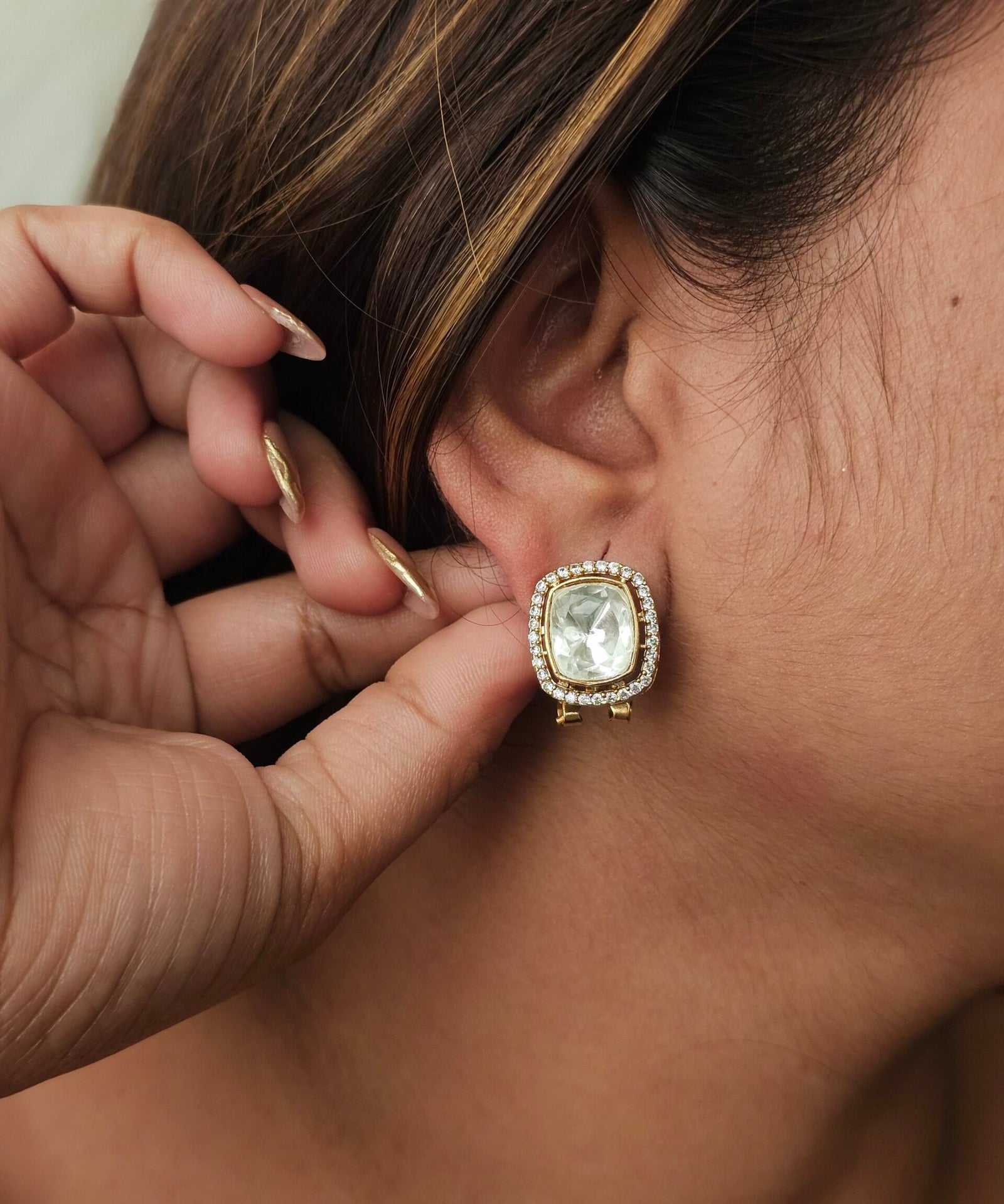 Reyana polki studs