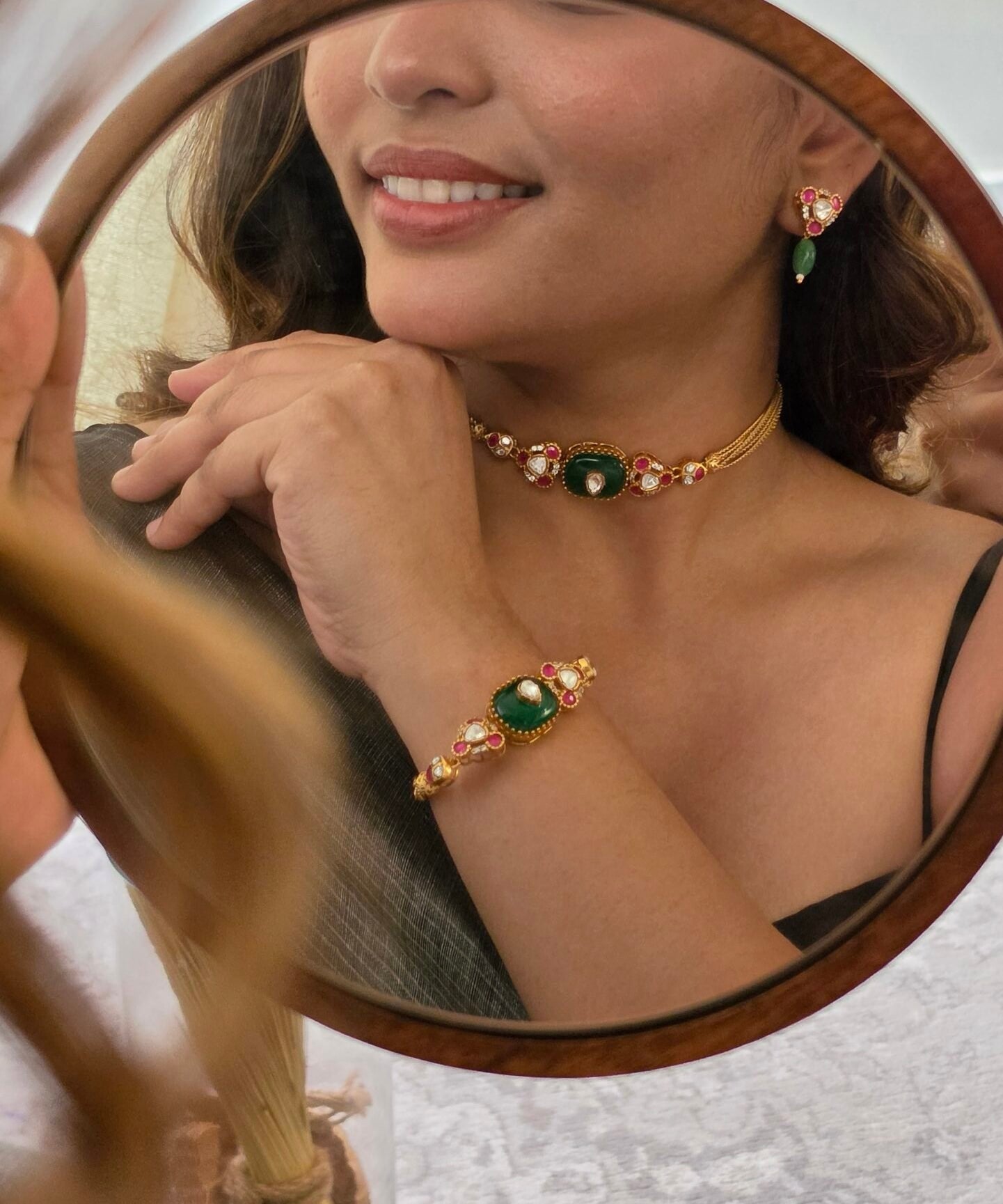 Ellie statement choker and bracelete