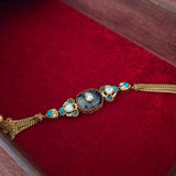 Ellie statement choker and bracelete