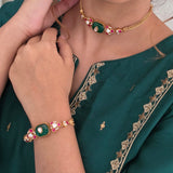 Ellie statement choker and bracelete