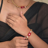 Ellie statement choker and bracelete