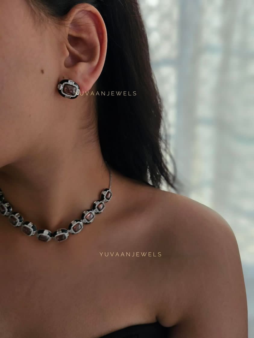 Jessica Semi Precious stone Necklace