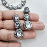 Myra Necklace Set (Silver Plated)