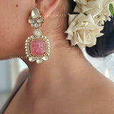 Ambar semi-precious stone Earings